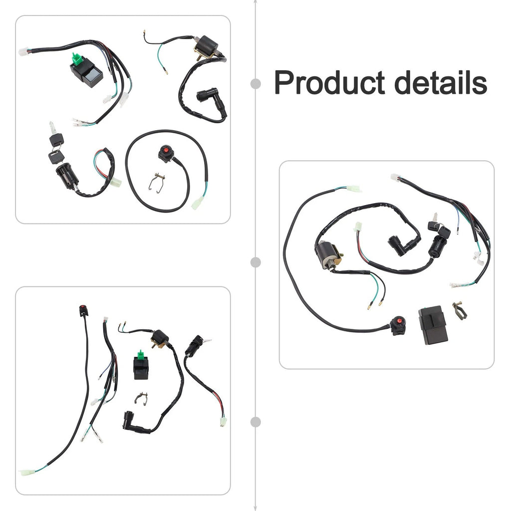 Wiring Harness and CDI Ignition Kit for 50cc to 125cc (2000–2023)