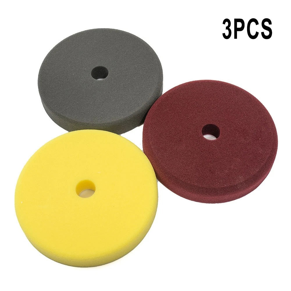 3X Sponge Buffing Pads for Car Waxing (Universal)