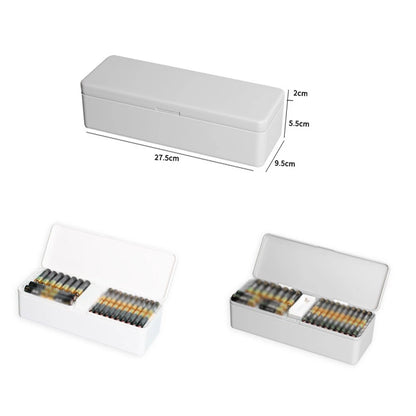 Battery Organizer for AA AAA with Protective Padding and Handle