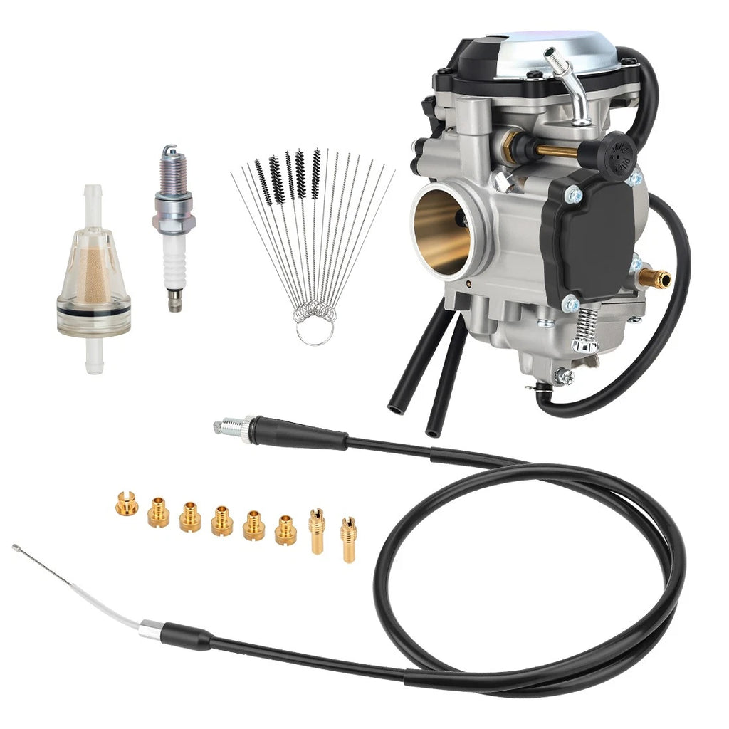 Carburetor & Throttle Cable for Yamaha Wolverine 350 YFM350FX 4X4 (1996–2001)