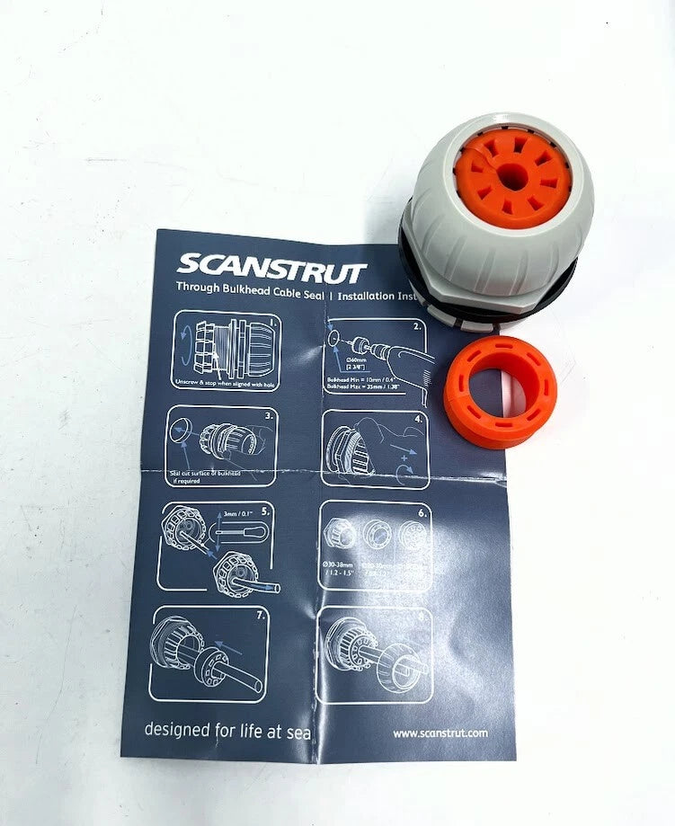 Scanstrut TBH-10 Through Bulkhead Cable Seal for (10 Cable)