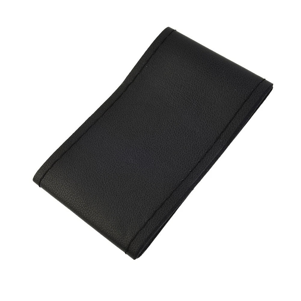 Steering Wheel Cover for DIY Hand Sewing (Black Leather)