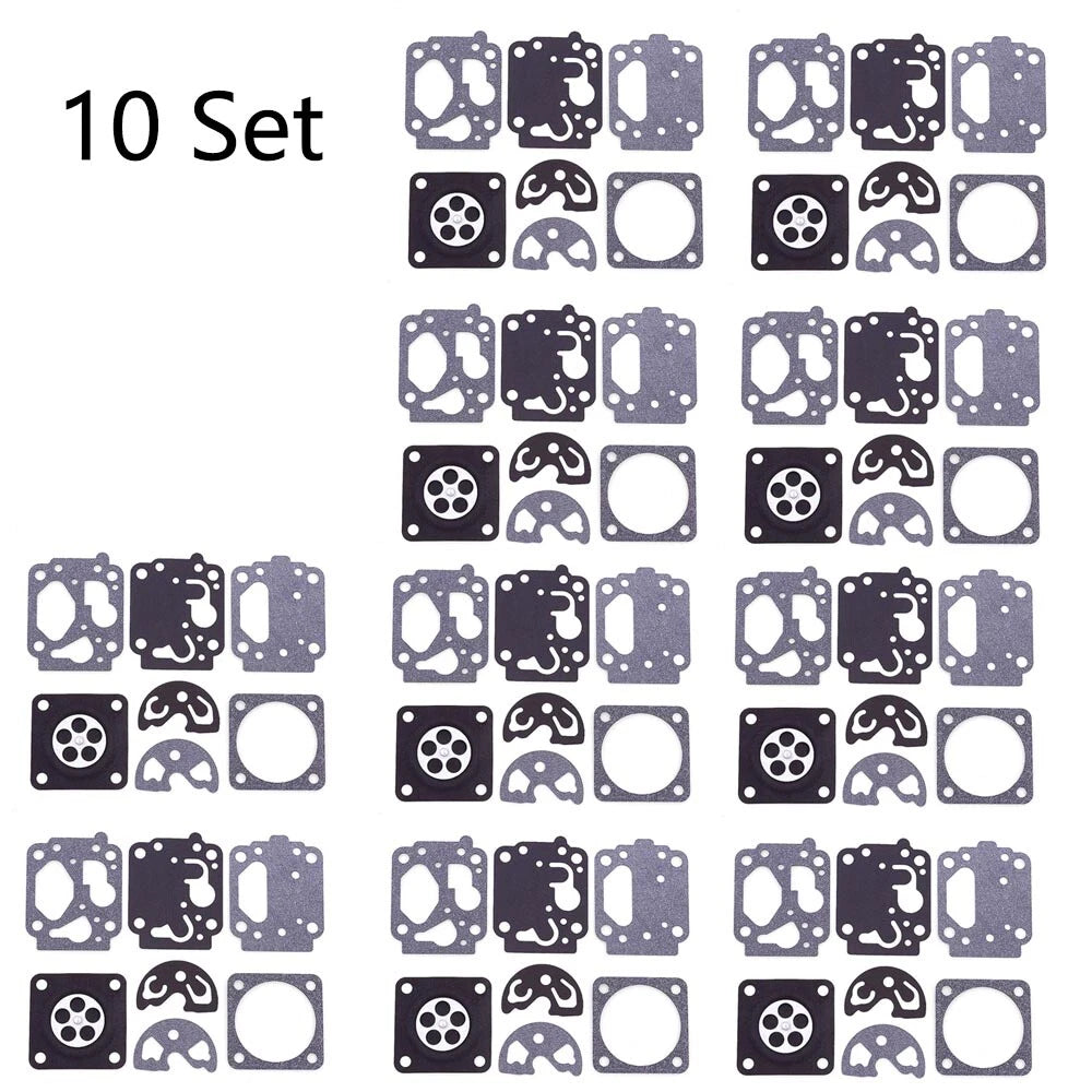 Set of 10 Carburetor Rebuild Kits for Kawasaki TH43 TH48 Shindaiwa B530 C250 C260