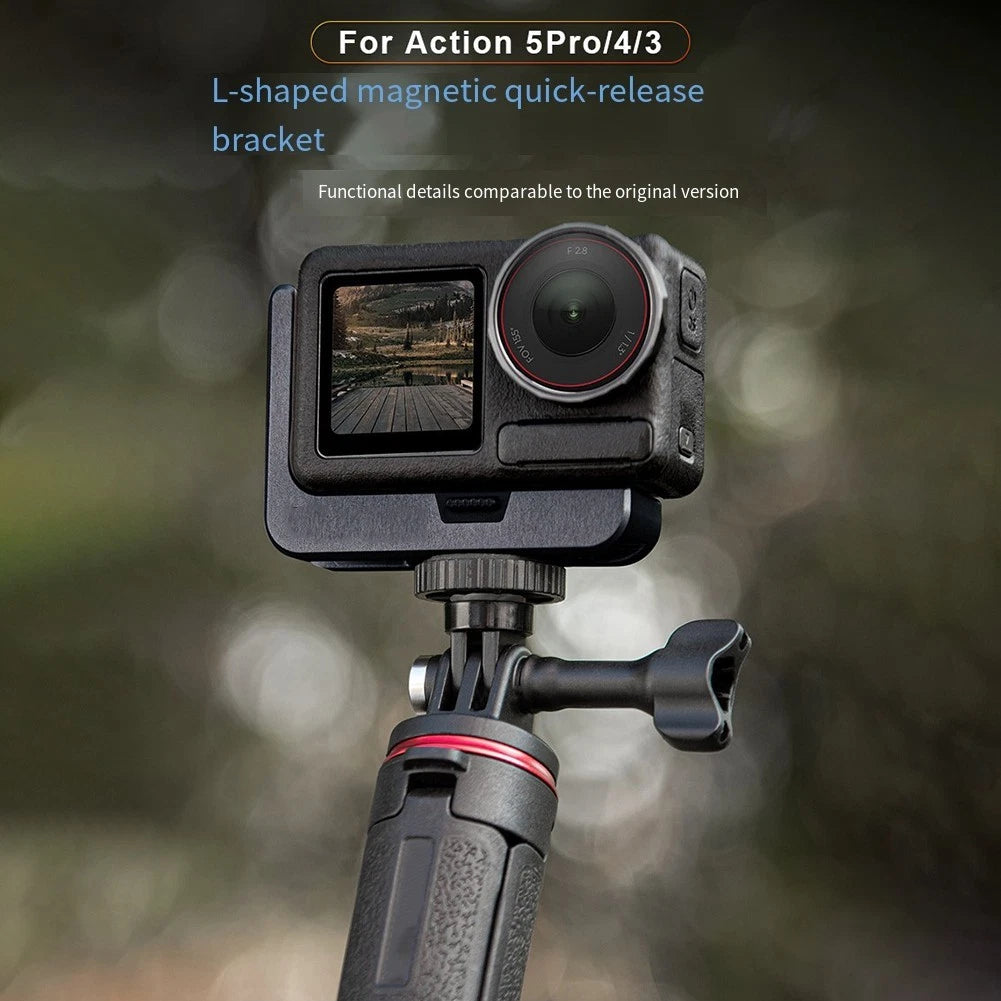 Magnetic L Shaped Mount for DJI Action Cameras (2016–2023)