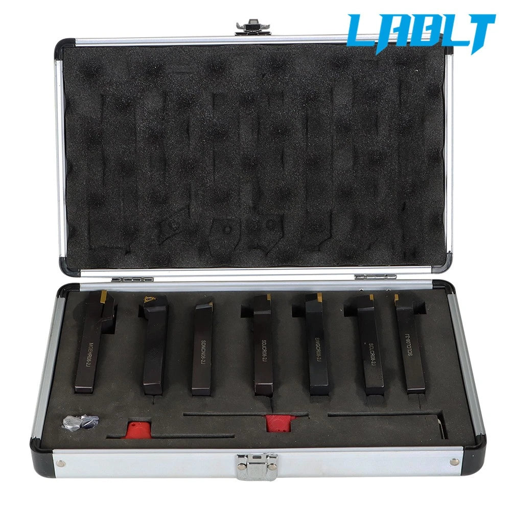 7X Carbide Indexable Turning Tool Bit Set for LABLT