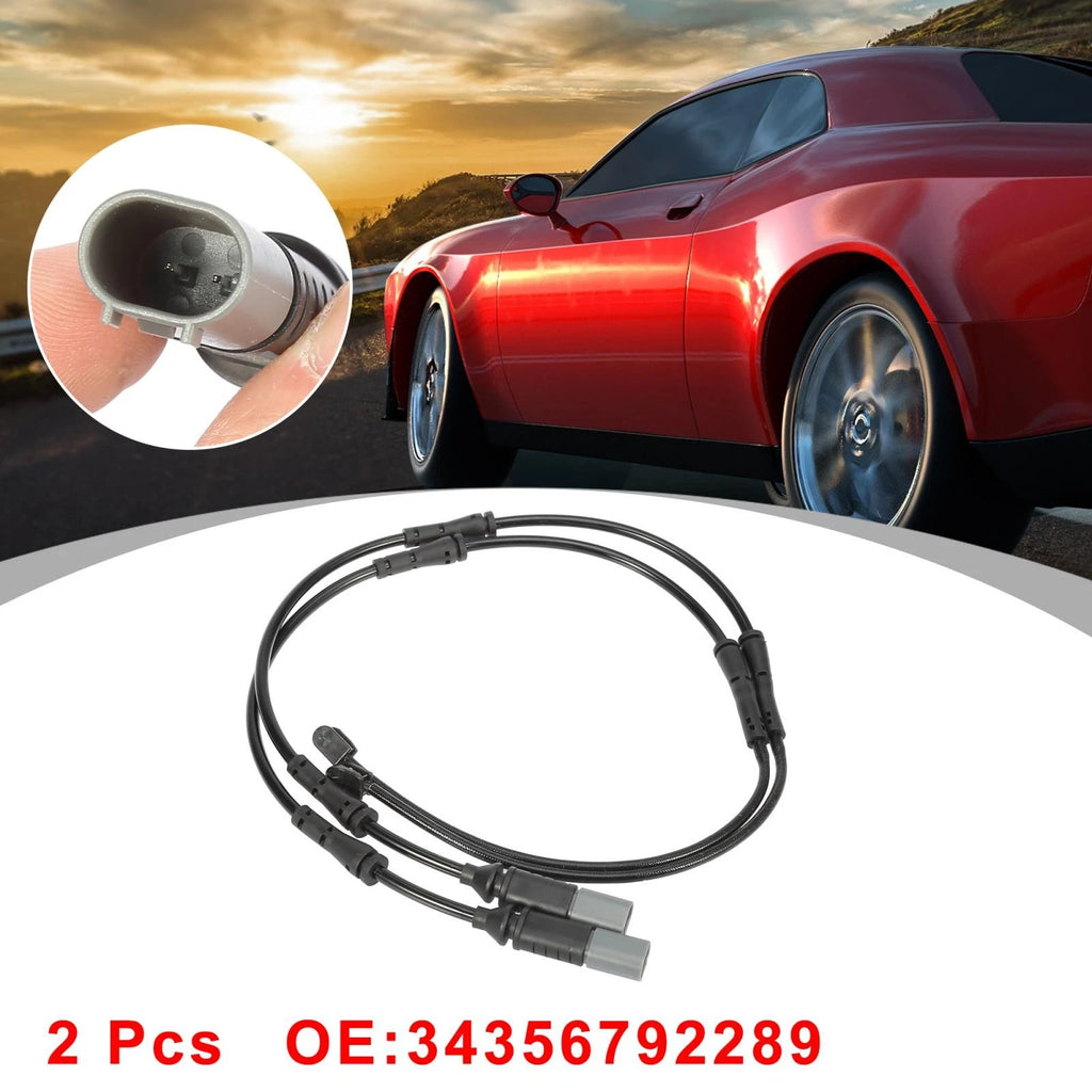 Front Brake Pad Wear Sensor Indicator 2Pc for BMW 330i GT xDrive (2014–2020)