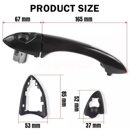 Gloss Black Door Handle for