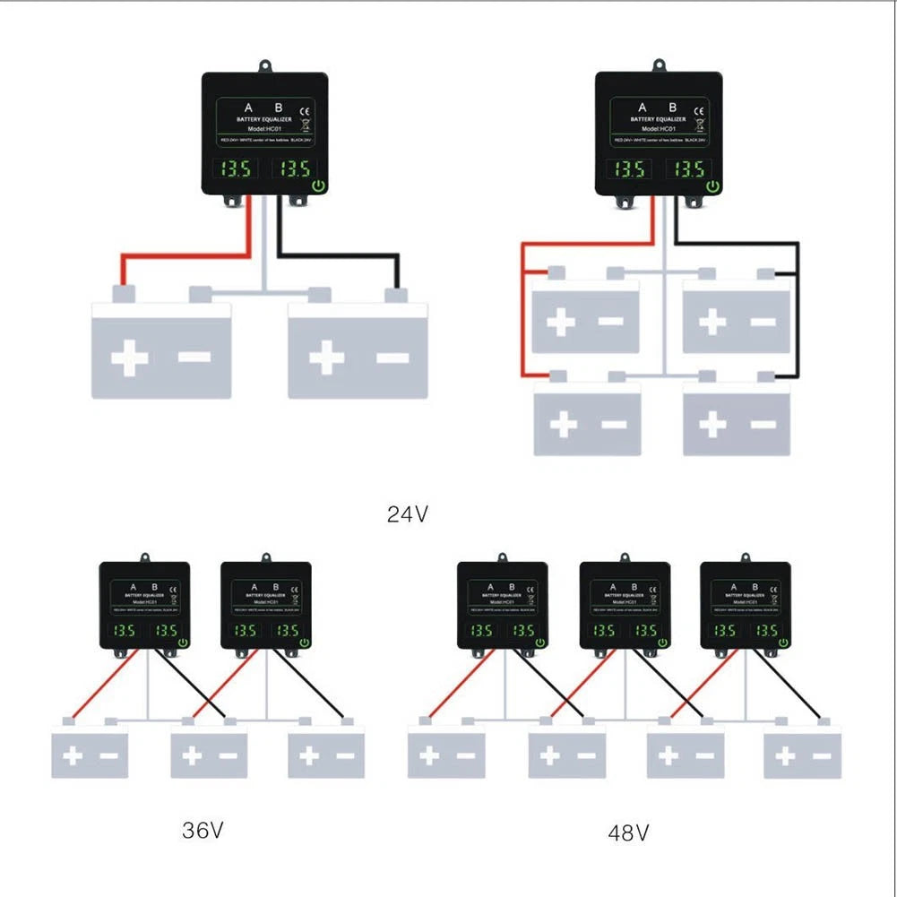24V 48V Battery Balancer with Touch Technology HC01 HC02