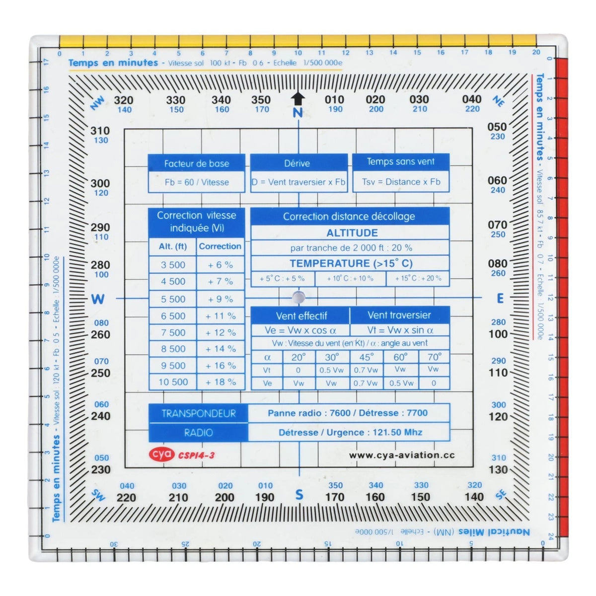 Map Protractor for Aviation Enthusiasts Flight Ruler
