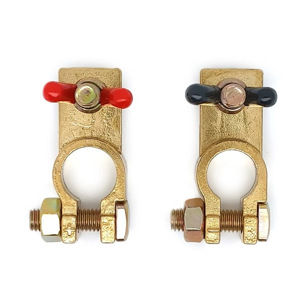 Solid Brass Battery Terminals for RVs and Automotive (12V)
