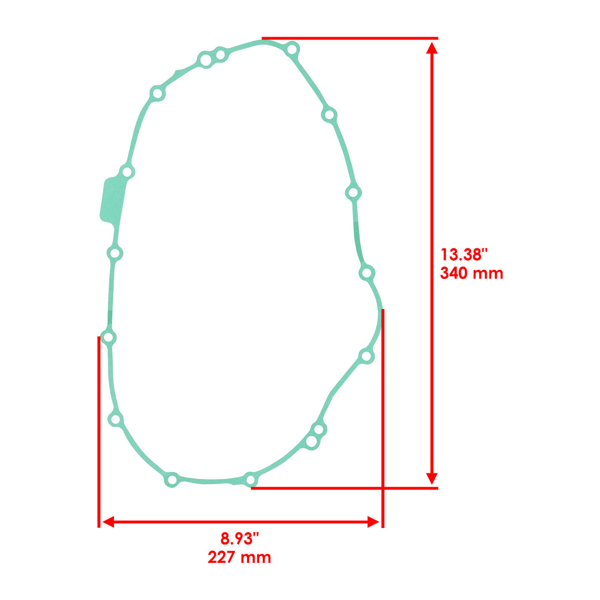 Right Crankcase Clutch Cover Gasket Replacement for Honda (2001–2006)
