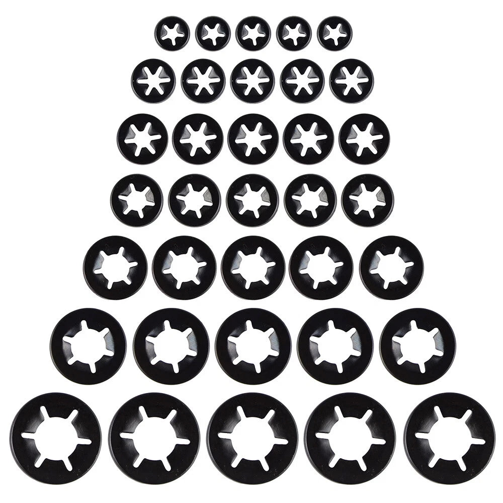260pcs Starlock Push On Fasteners for Various Applications (Assortment Kit)