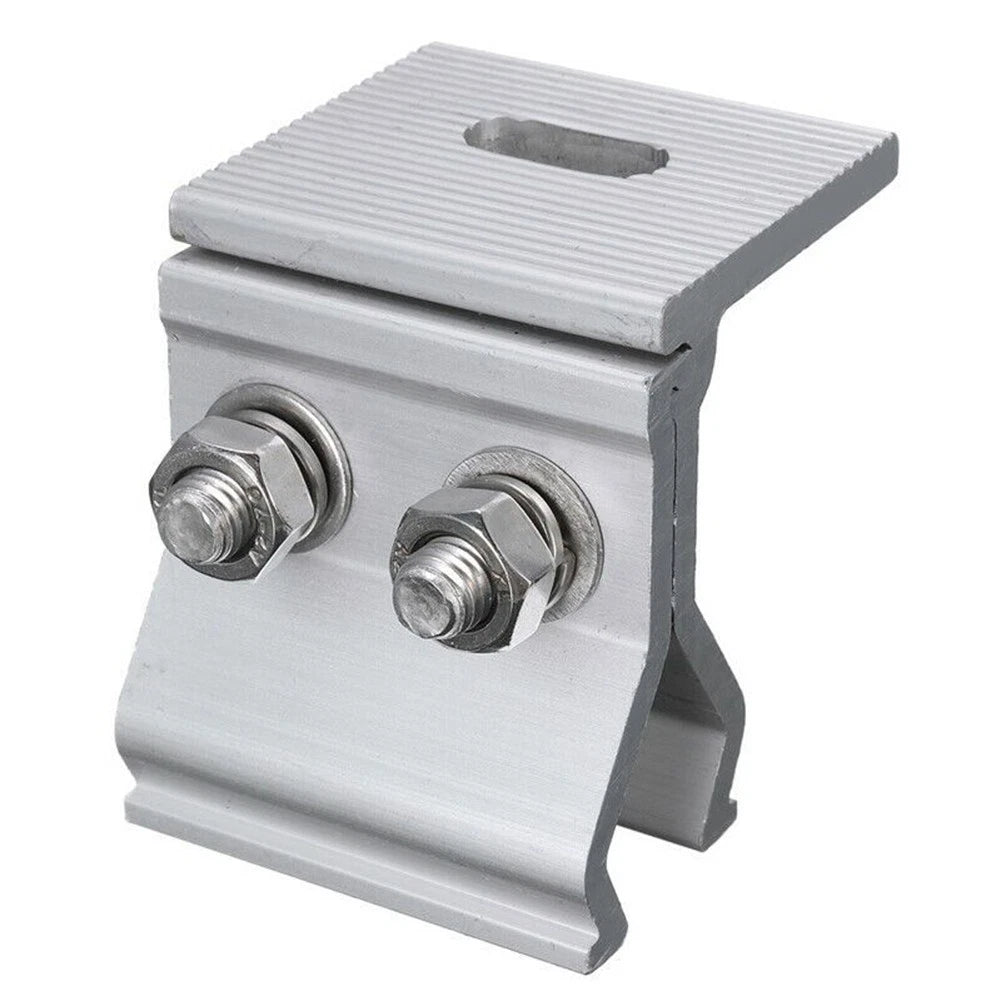 1pc Stainless Steel Anodizing Fixing Clamp for Solar Panel Roof Mounting