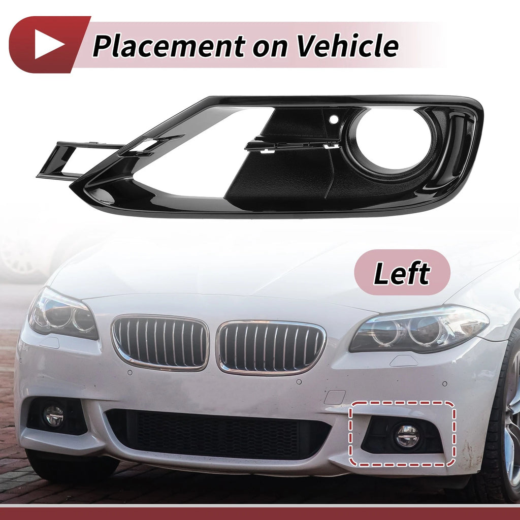 Front Left Fog Light Grill Replacement for BMW 3 Series (2012–2017)