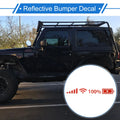Reflective Bumper Decal for WiFi Signal (Reflective Red Square)