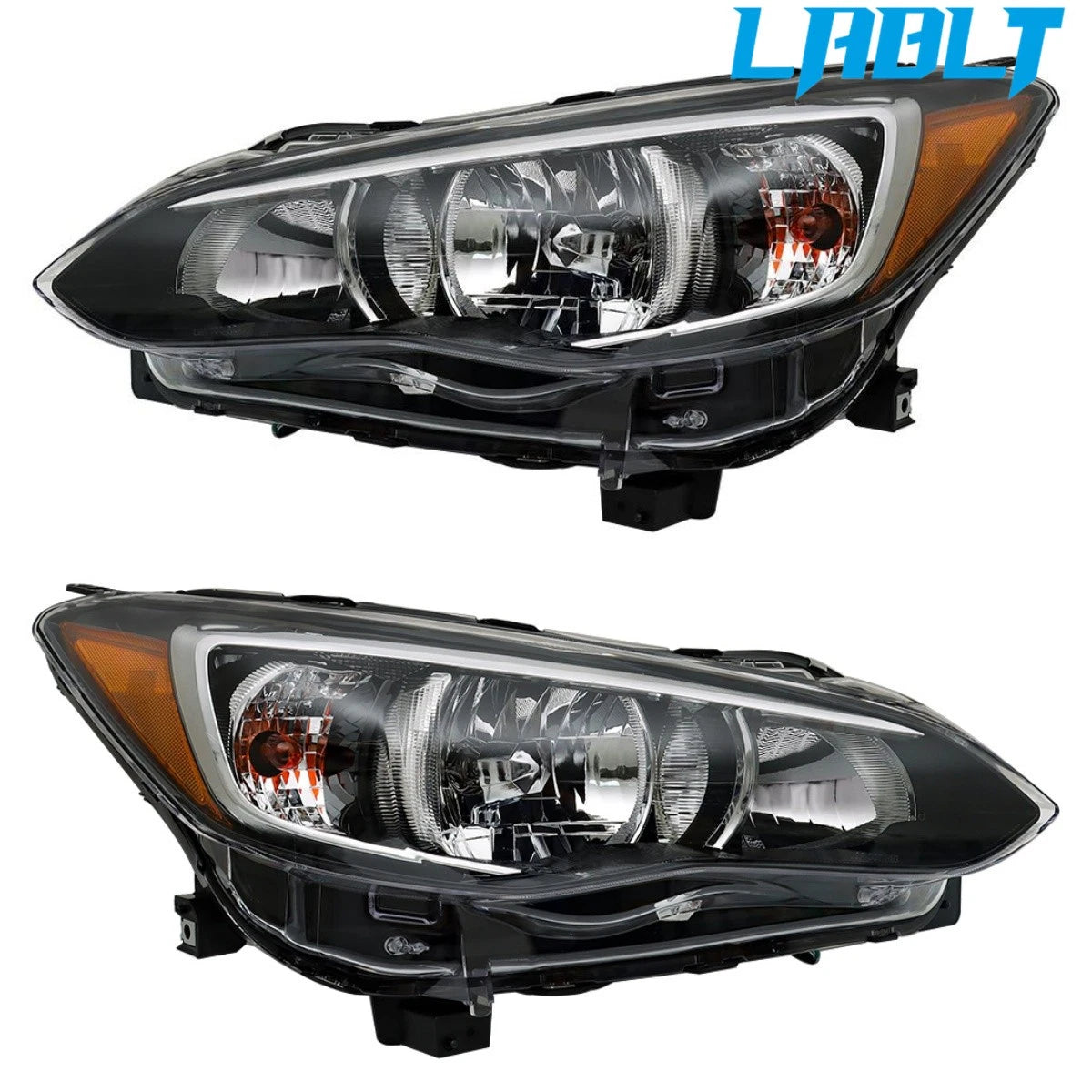 Set of 2 Halogen Headlights for Subaru Impreza (2017–2019) & Crosstrek (2018–2019)
