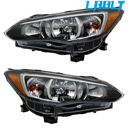 Set of 2 Halogen Headlights for Subaru Impreza (2017–2019) & Crosstrek (2018–2019)