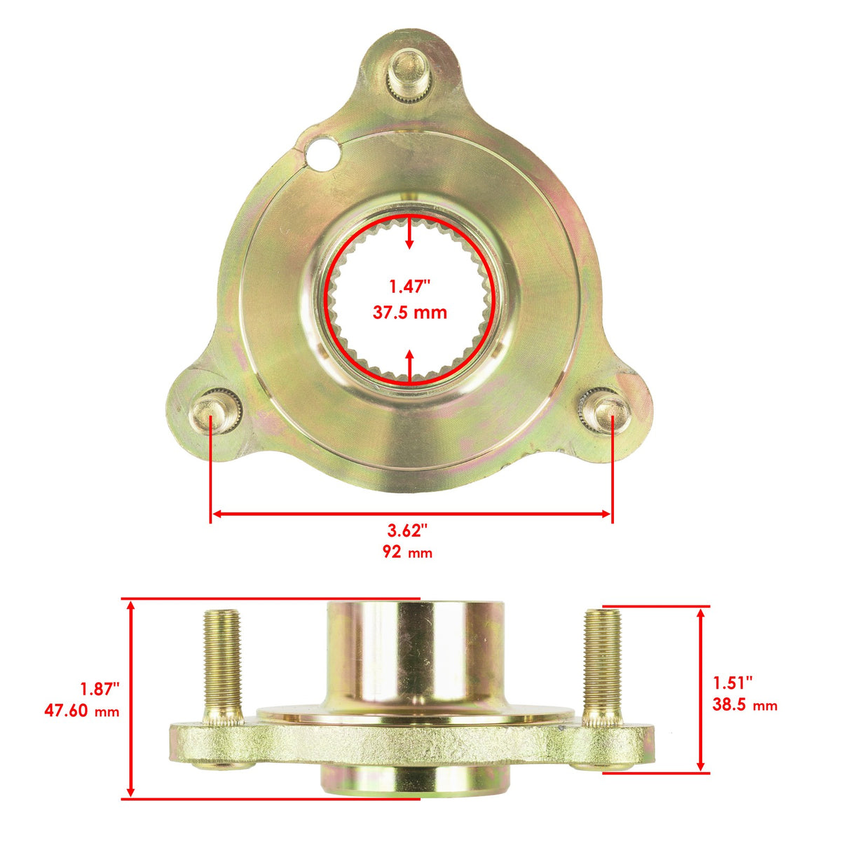 Rear Brake Disc and Sprocket Hub Collar for Polaris Trail Blazer 330 (2008–2013)