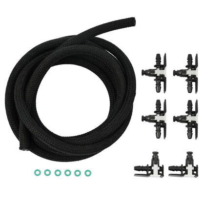Fuel Injector Line Fitting Hose Kit for Dodge Ram 1500, Jeep Grand Cherokee (3.0L)