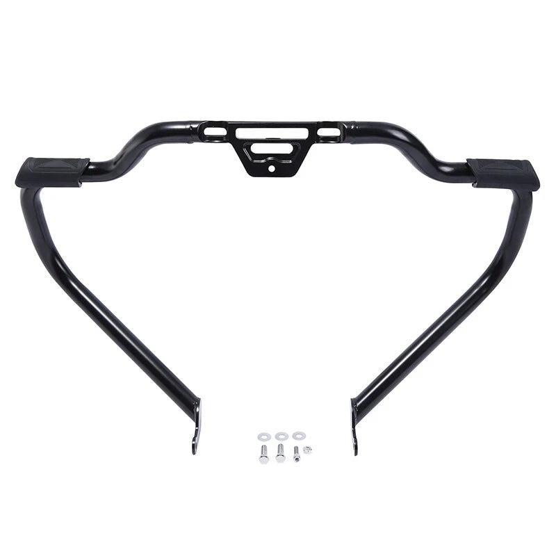 Matte Black Mustache Bar Engine Guard for Harley Softail (2000–2026)
