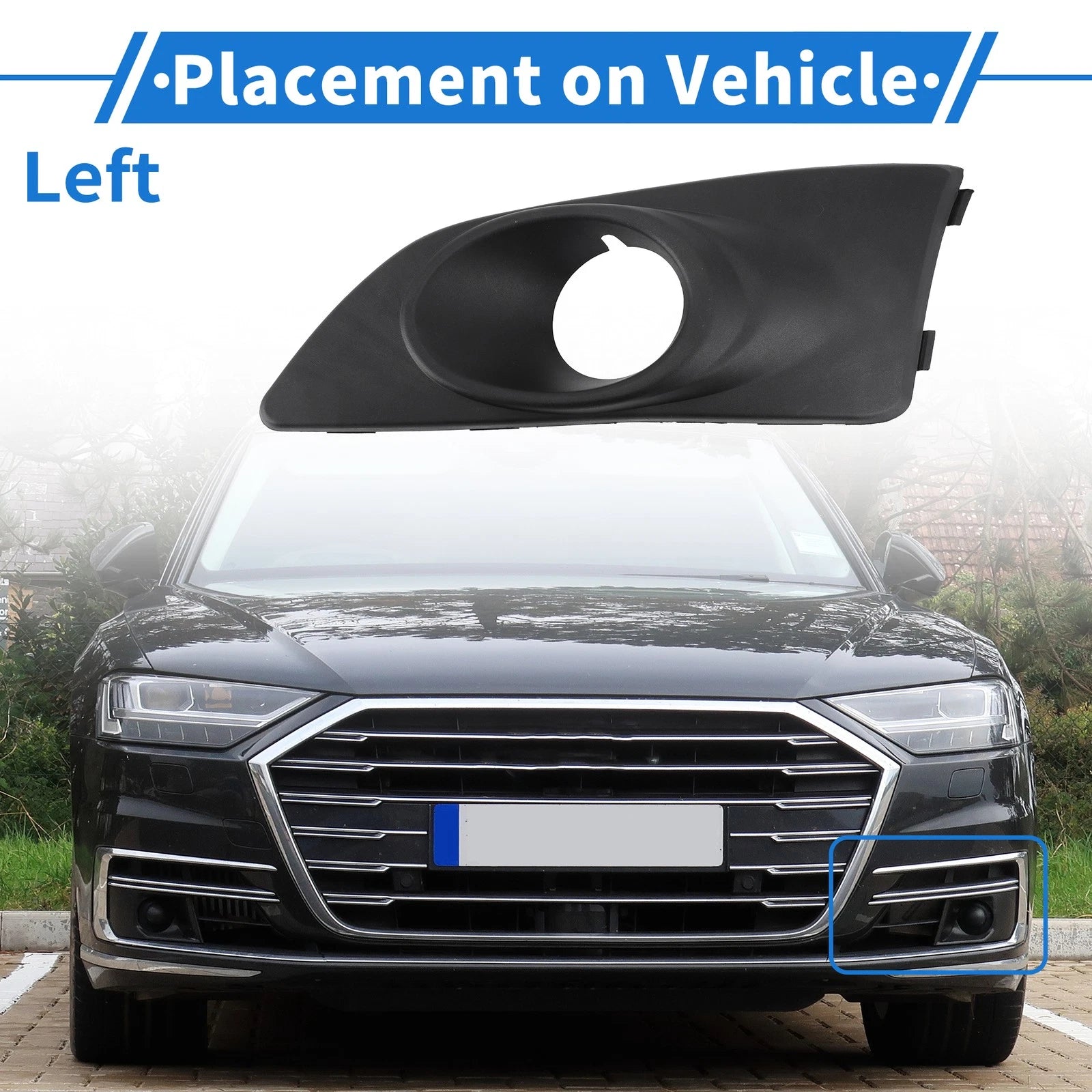 Front Left Fog Light Grill Replacement for Chevrolet Aveo (2011–2014)