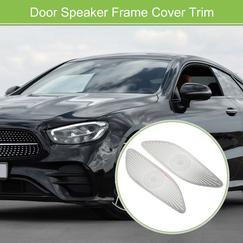 2 Pcs Rear Door Speaker Frame Cover Trim for Mercedes Benz E-Class (2017–2022)
