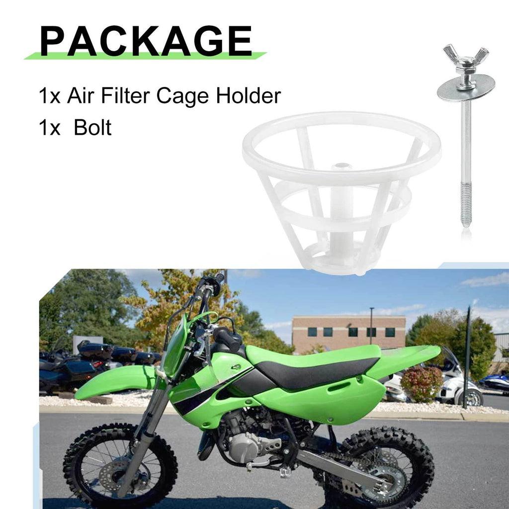 Air Filter Cage & Wing Nut for Kawasaki KX65 KX80 KX85 KX100 KX112 (2000–2023)