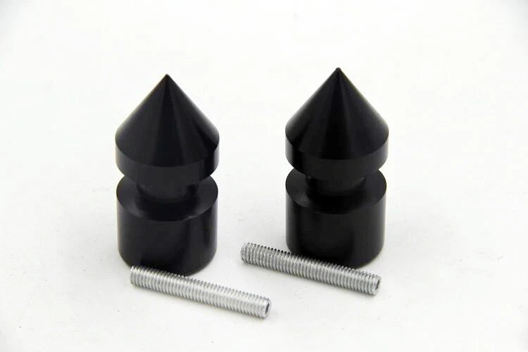 Black Spike Swingarm Spools 6mm Thread for Aprilia Dorsoduro 750 (2008–2009)