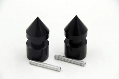Black Spike Swingarm Spools 6mm Thread for Aprilia Dorsoduro 750 (2008–2009)