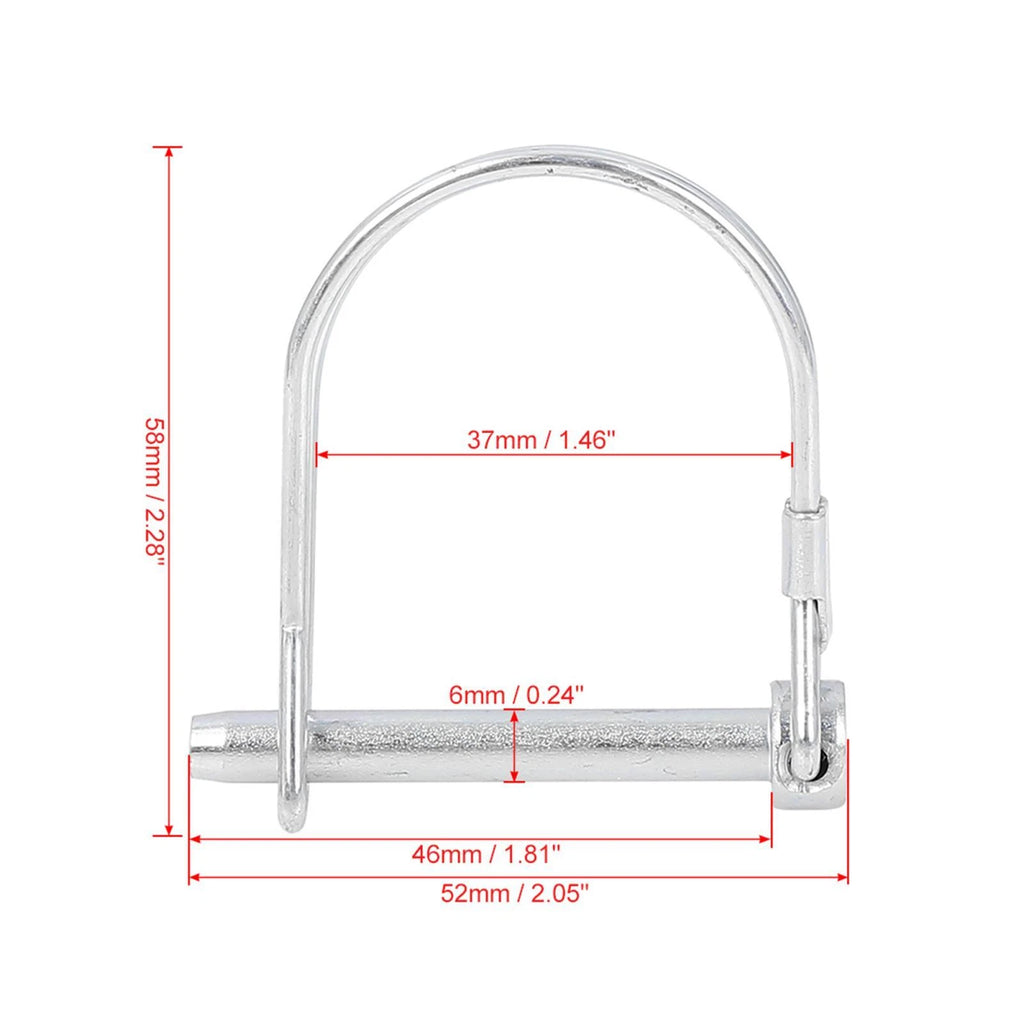 Trailer Safety Coupler Pin Locking Shaft for Round Arch D Hitch (2000–2026)