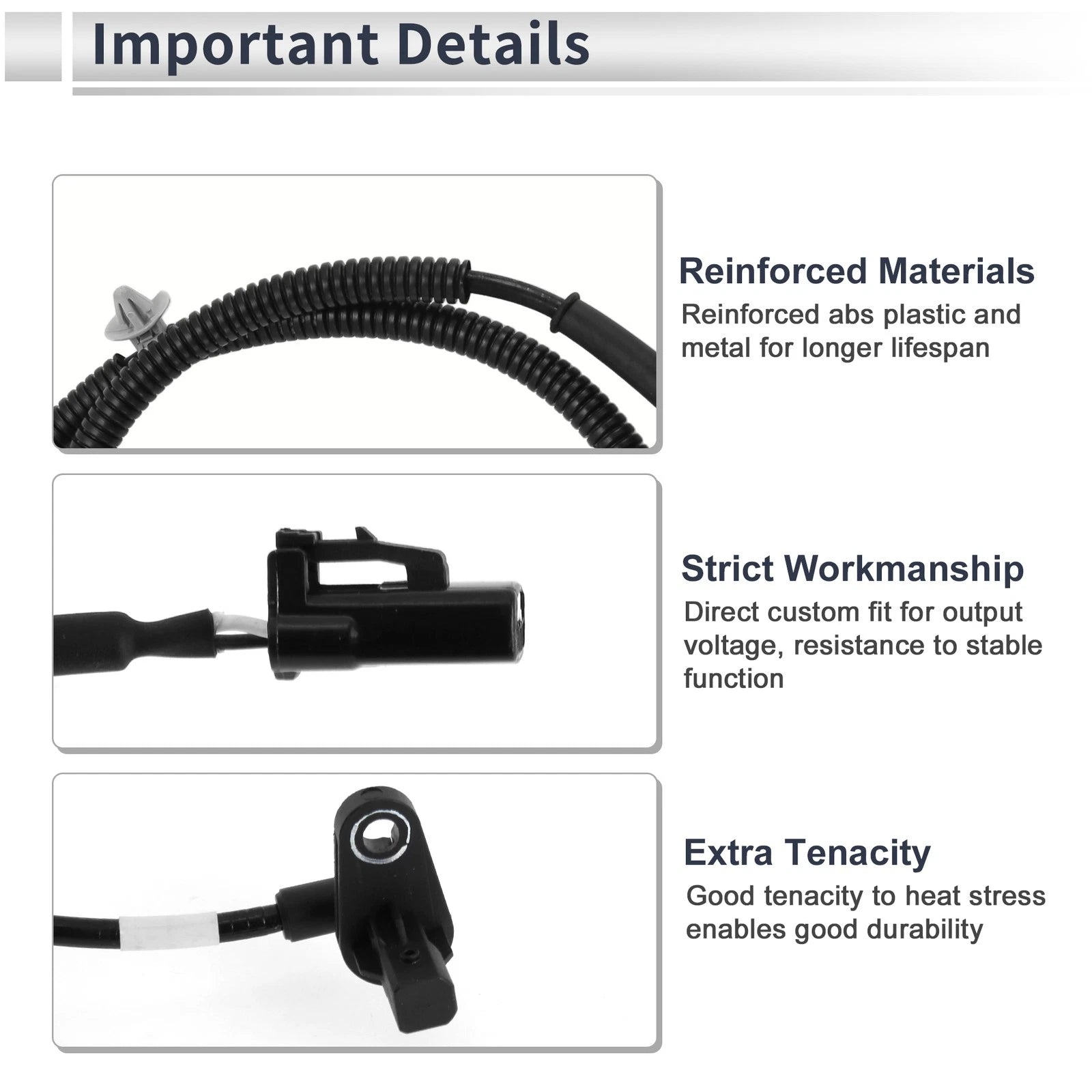 ABS Wheel Speed Sensor for Hyundai Santa Fe Front Left (2007–2009)