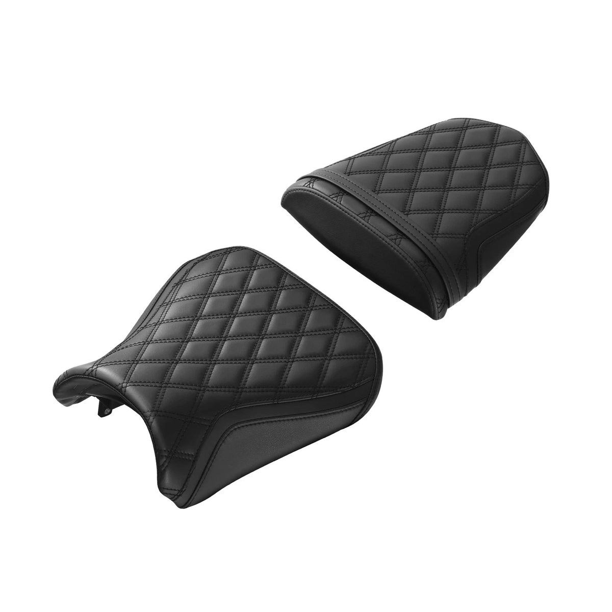 Black Driver & Passenger Seats for Suzuki GSXR600 GSXR750 (2004–2005)