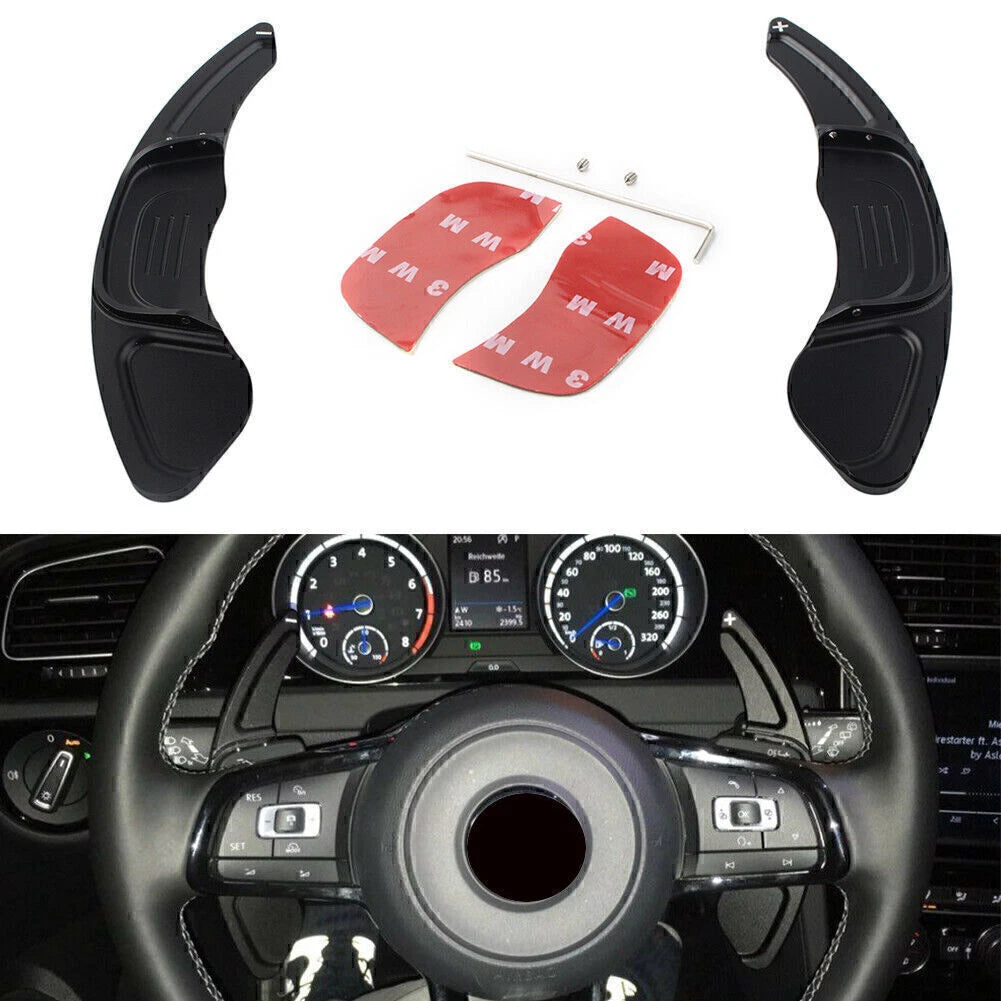 Pair Paddle Shifters Extension for VW Golf 7 (2015-2019) - Black