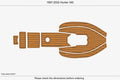EVA Foam Faux Teak Deck Flooring Cockpit Pads for Hunter 340 (1997–2002)