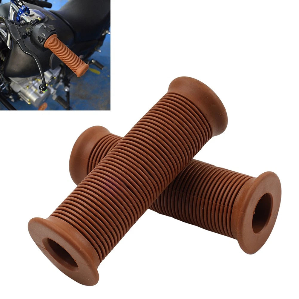 Pair 7/8" 22MM Handlebar Grips for Universal Motor Scooter/Bicycle