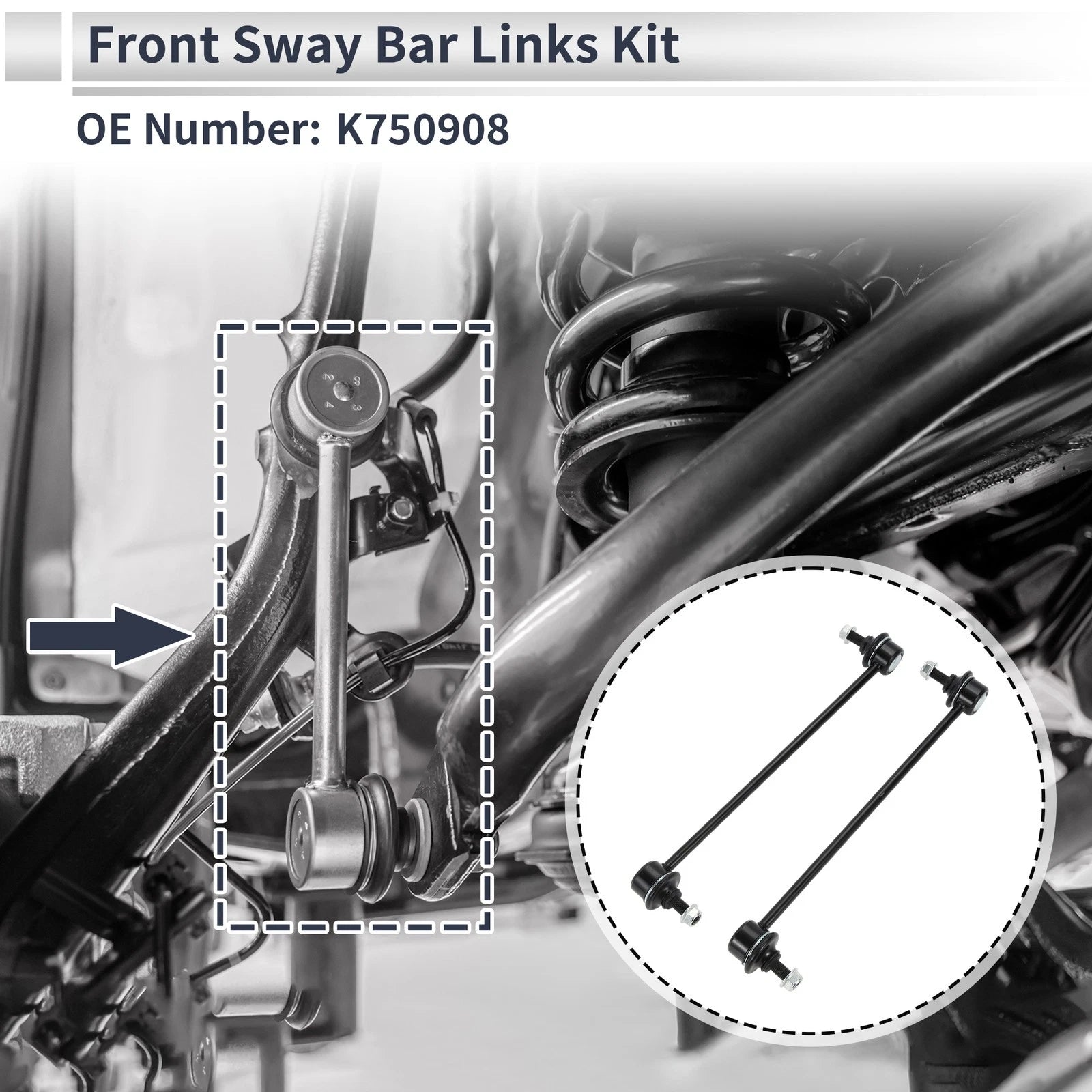 Front Stabilizer Bar Links for Honda CR-V (2017–2022) 2 Pcs