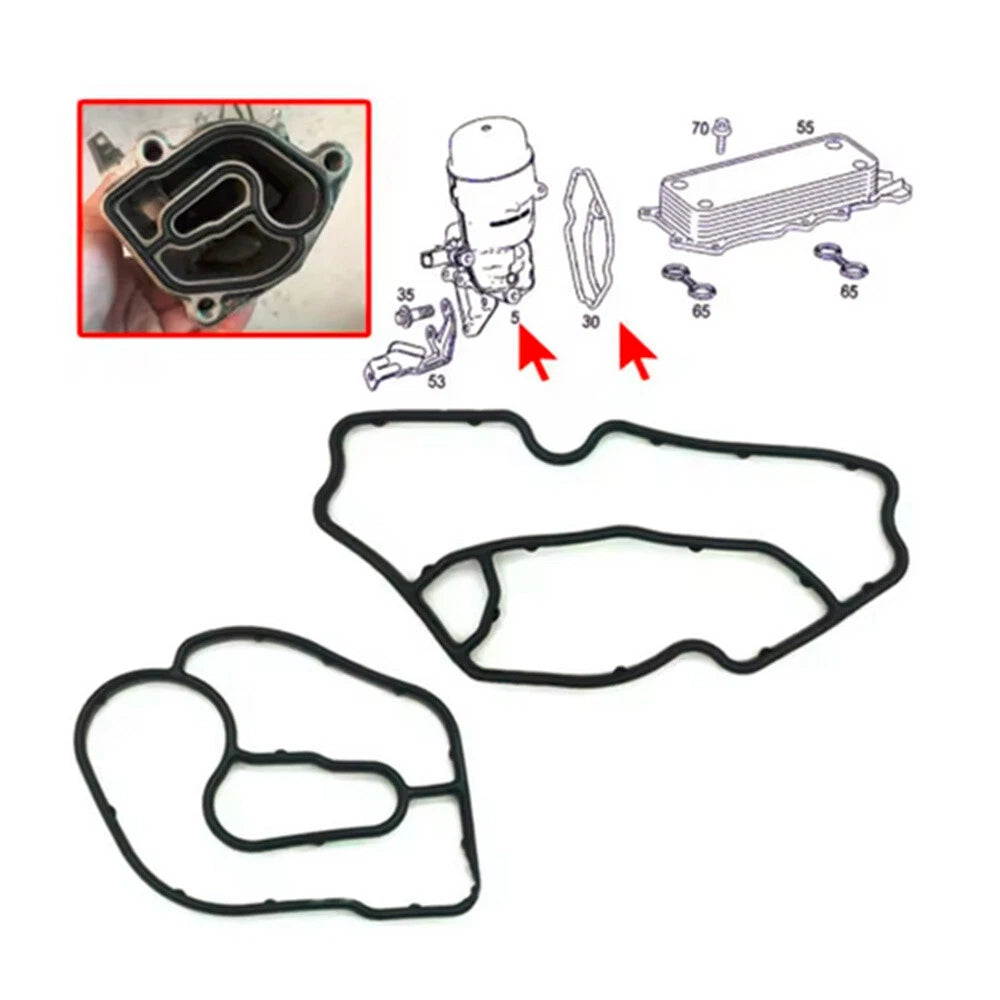 2X Oil Filter Housing Gaskets for Mercedes Sprinter 2500 3500 (2007–2009)