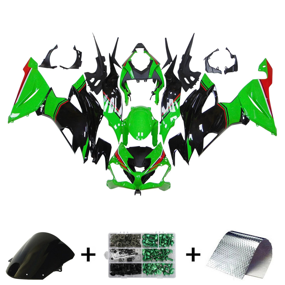 Injection Fairing Kit for Kawasaki ZX6R (2019–2023) - Plastic ABS