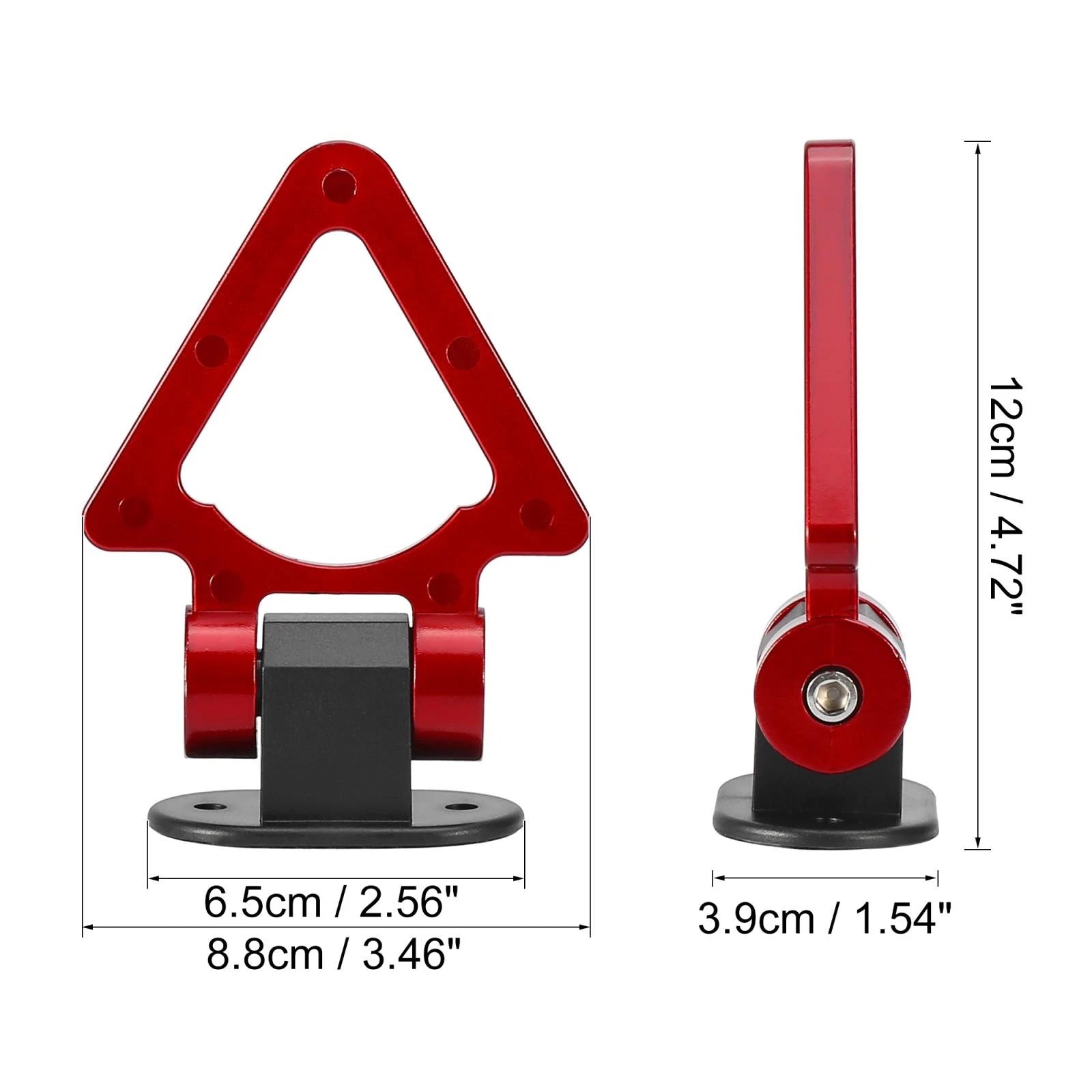 2 Tow Hook Decoration Red Triangle Set for Car Bumper Trailer Trailer (2005–2015)
