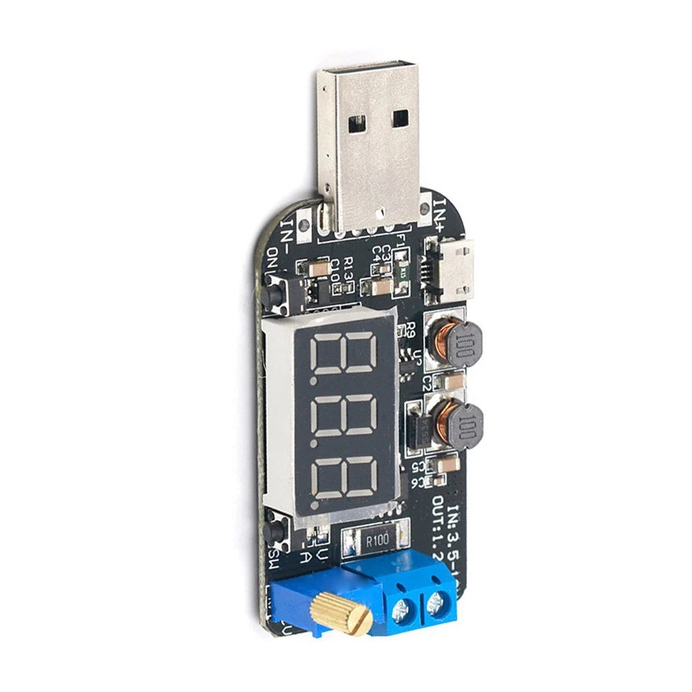 USB 2A Adjustable Power Supply Module 0.5V-30V for Battery Charging