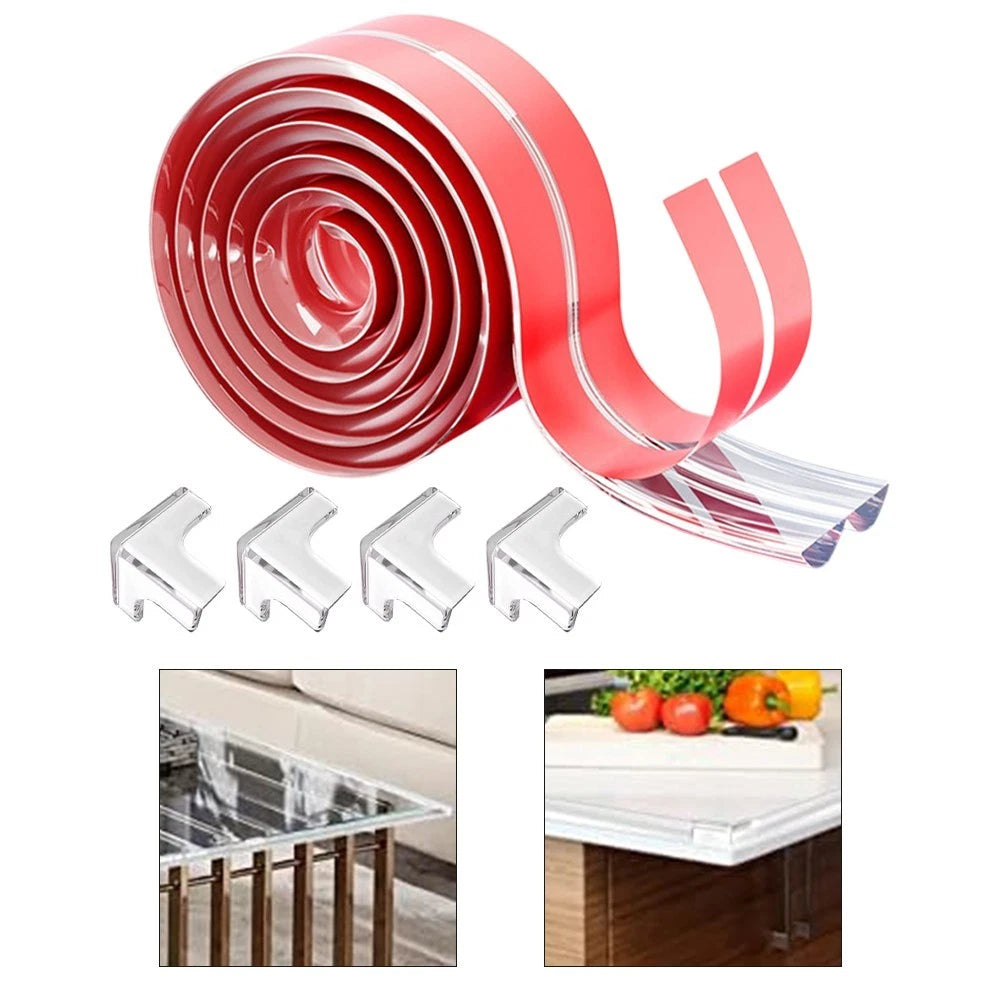 Child Safety Edge Protector 2m Soft Silicone Strip for Kids Protection