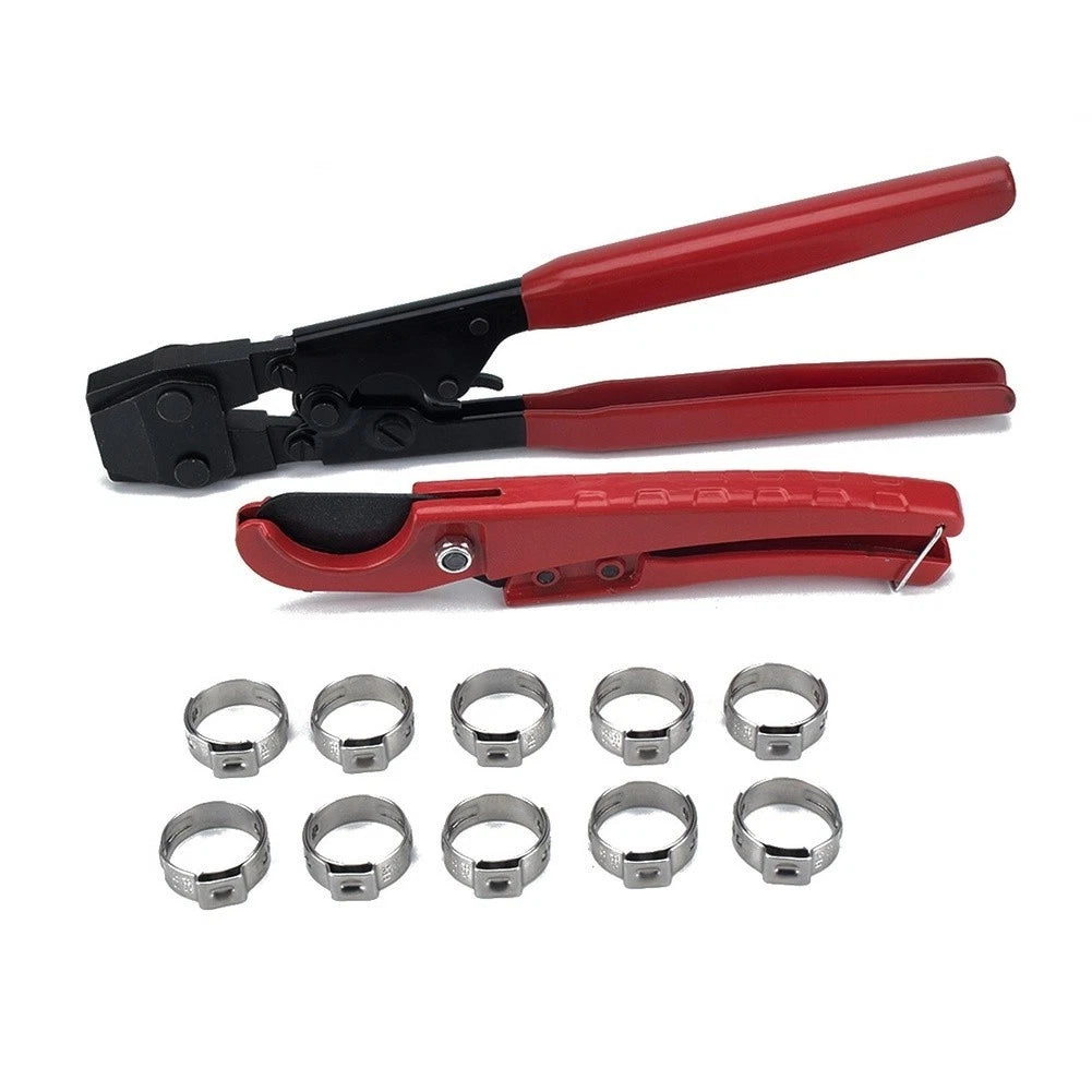 36pcs Brass PEX Fittings Repair Tool Kit with Crimp Tool