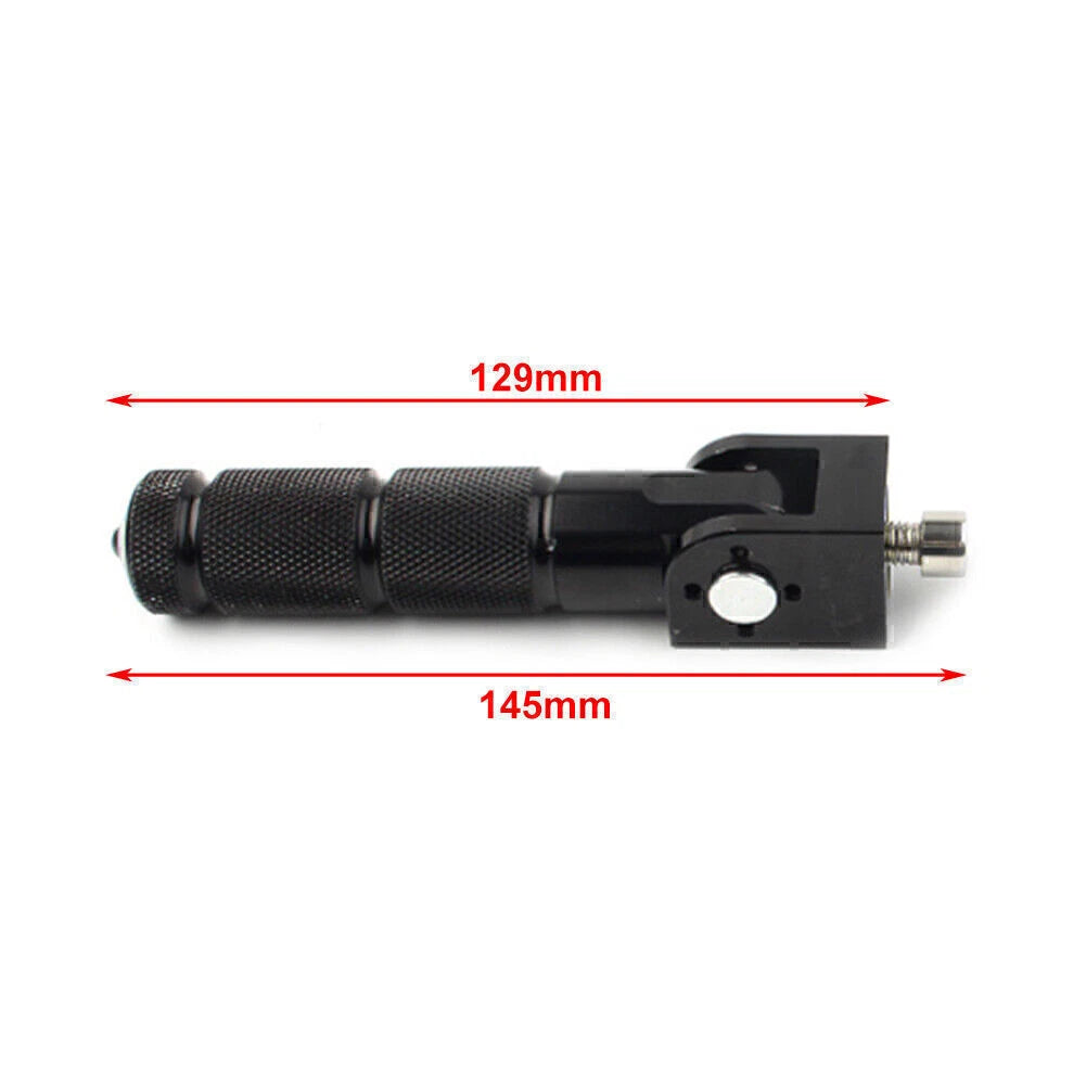 2X CNC Foldable Foot Pegs for Universal Motorcycle Bike Rear Pedals