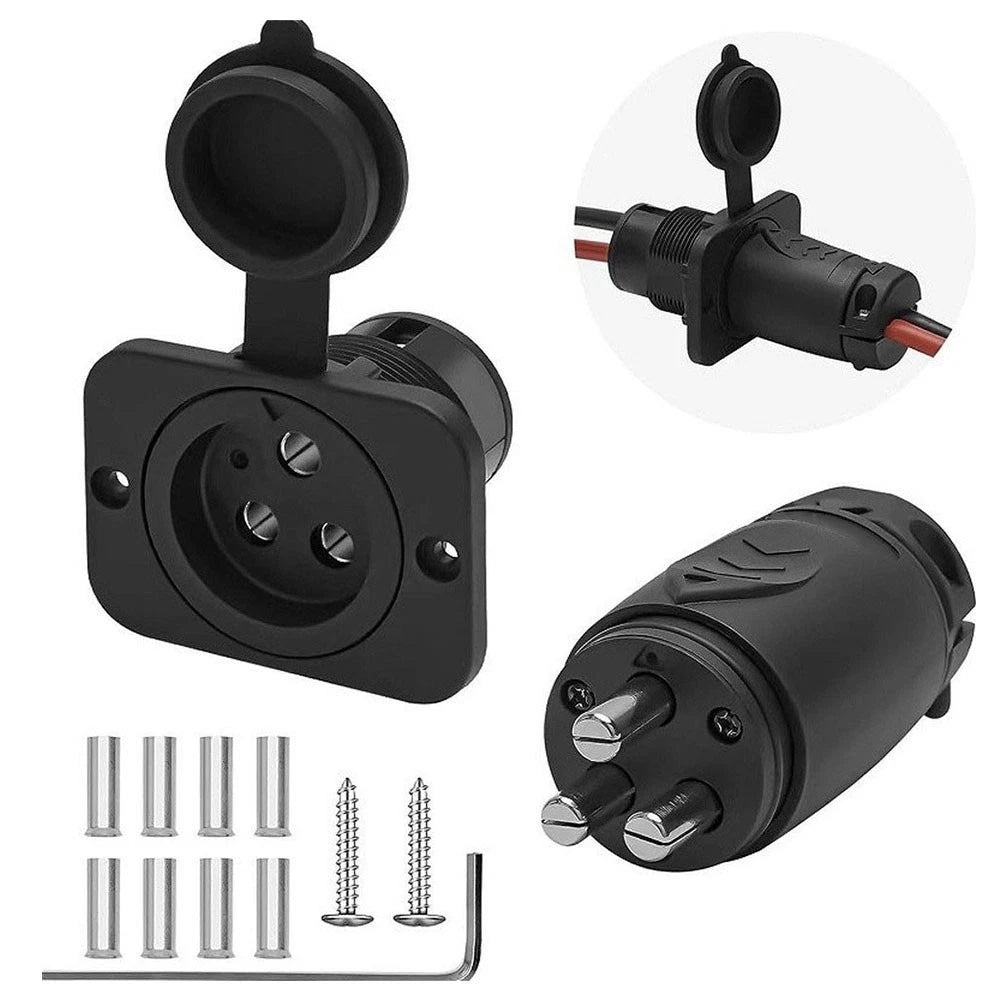 Marine Grade Trolling Motor Socket 70A 12-48V for Boat/RV