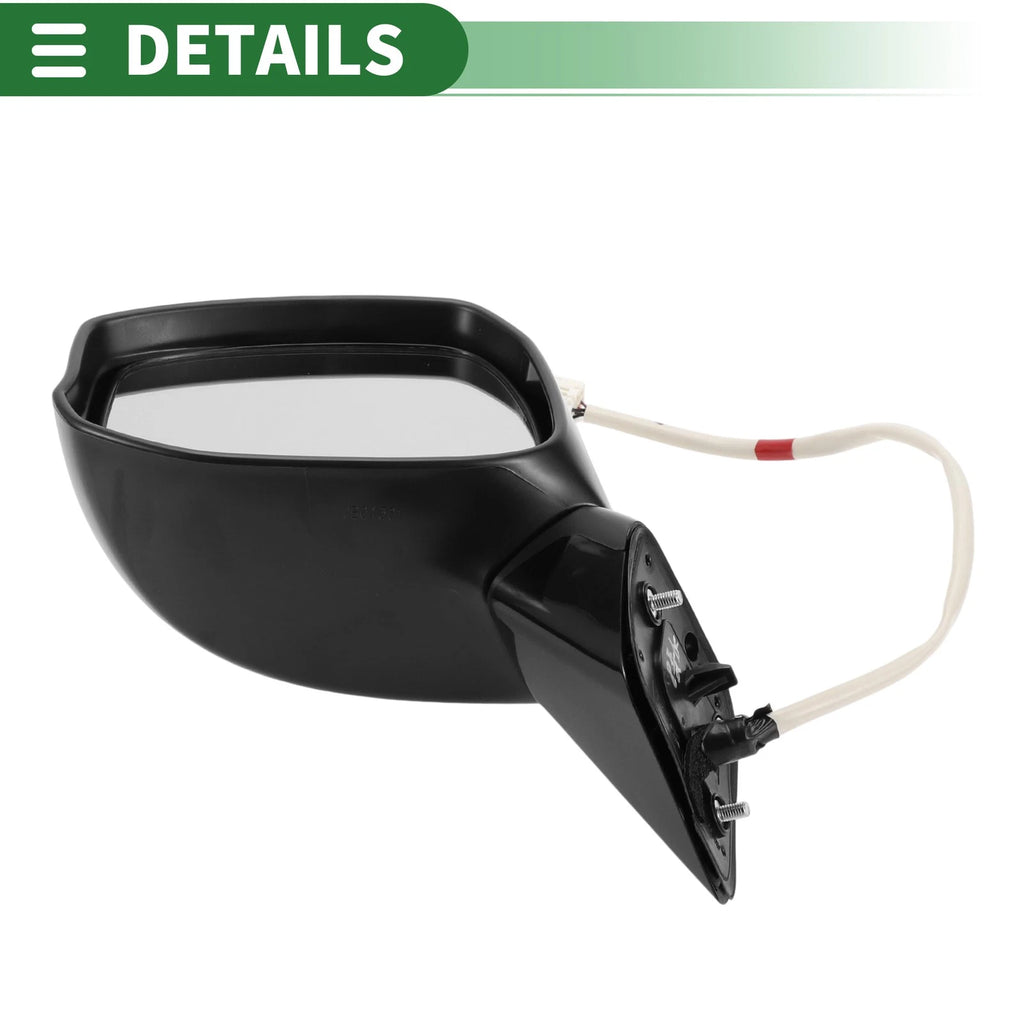 Left Door Mirror for Honda Civic (2012–2015) Manual Folding Gloss Black