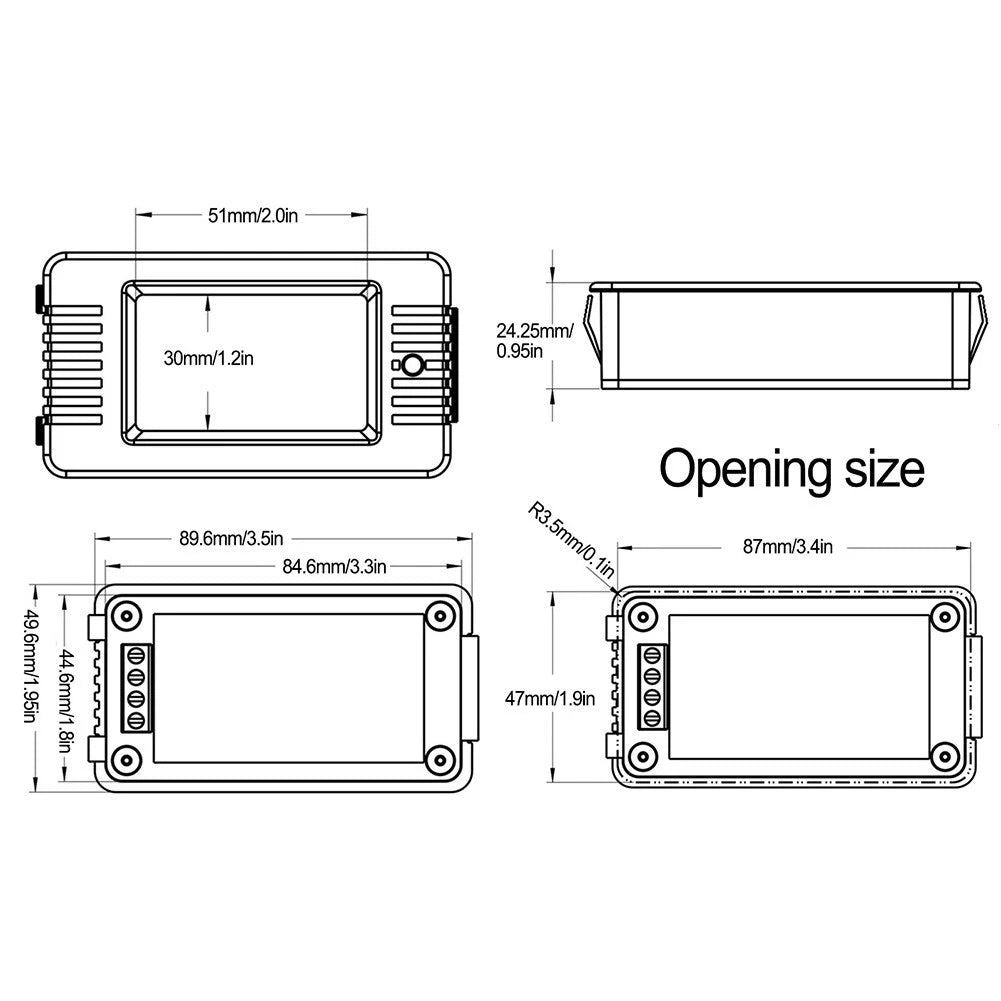 LCD Power Meter for Energy Consumption Tracking