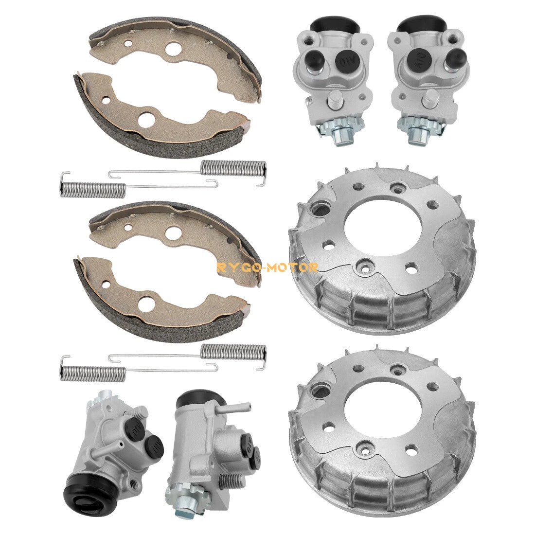 Front Brake Drum Wheel Cylinder w/Shoes for Honda Rubicon 500 TRX500FA FGA (2001–2004)
