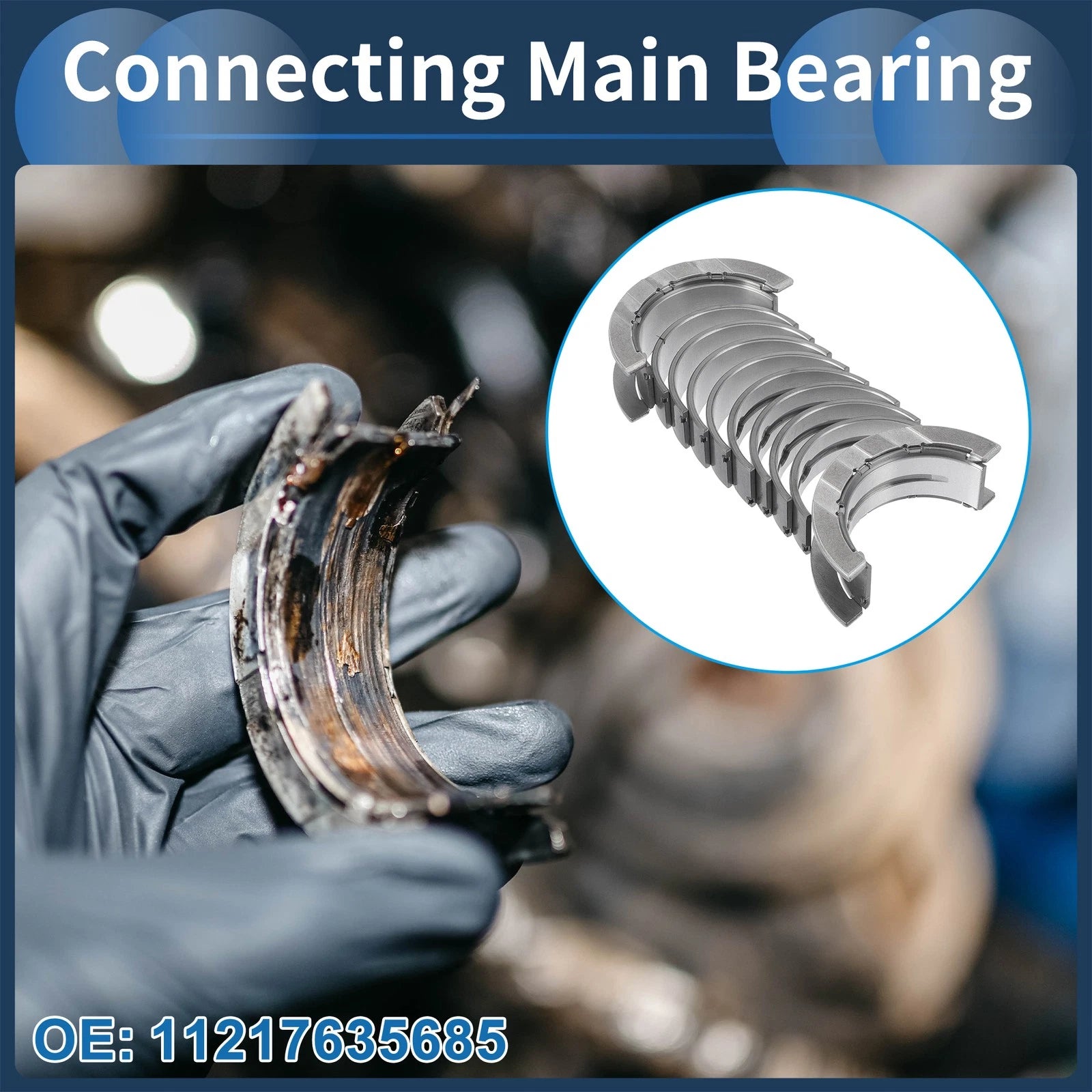Main Bearing Set for BMW 120i (2017–2020) 10 Piece Set