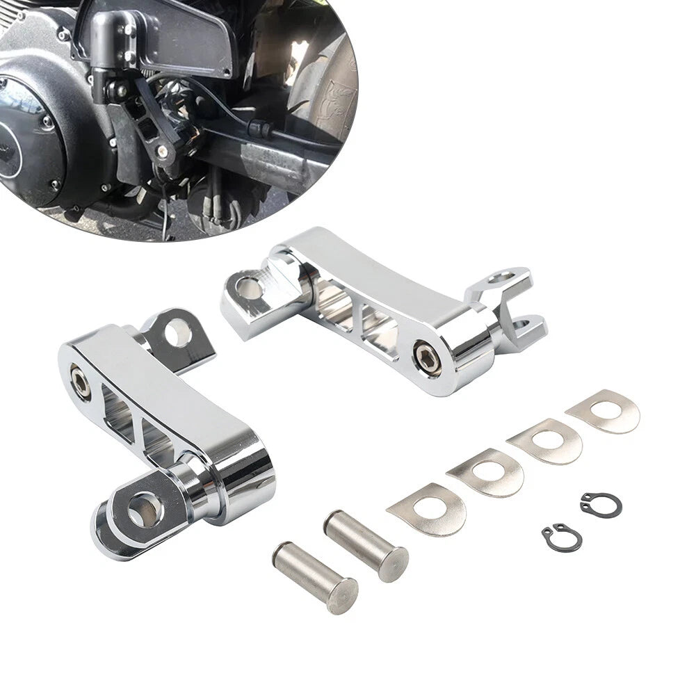 Foot Peg Mount Extensions For Harley Sportster XL883 XL1200 Softail Touring Dyna