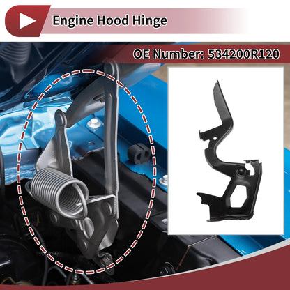 Hood Hinge Front Left Side Replacement for Toyota RAV4 (2014–2018)